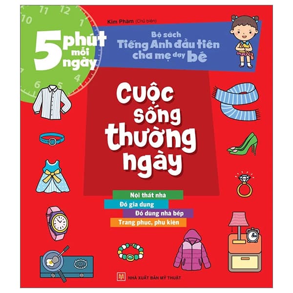 Sách 5 Phút Mỗi Ngày - Bộ Sách Tiếng Anh Đầu Tiên Cha Mẹ Dạy Bé - Cu - Kim Phàm
