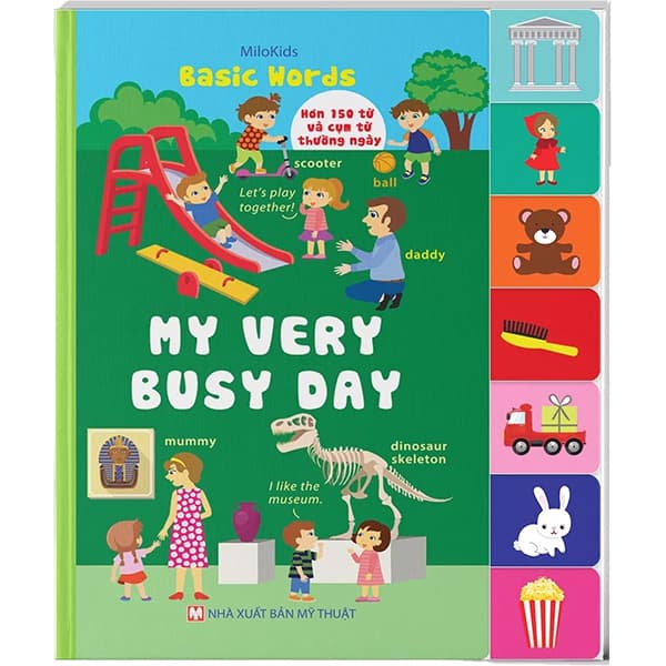 Sách Basic Words - My Very Busy Day - Milo Kids