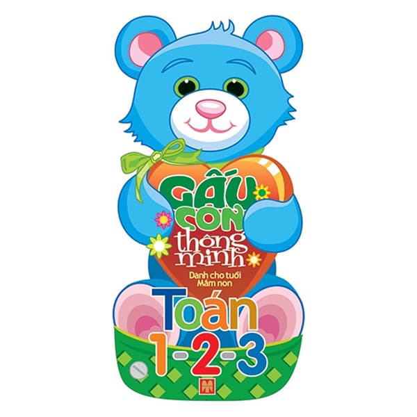 Sách Gấu Con Thông Minh - Dành Cho Trẻ Mầm Non - Toán 1-2-3 (Tái Bản 2023) - Lê Tuệ Minh