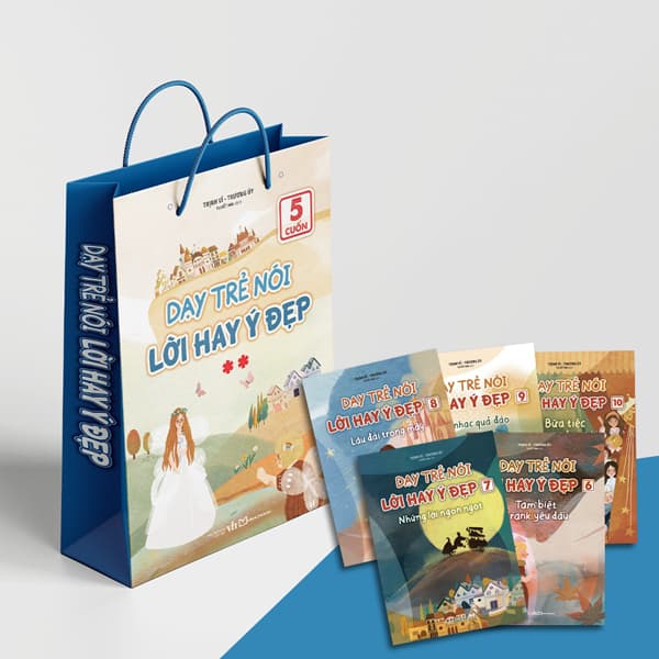 Sách Dạy Trẻ Nói Lời Hay Ý Đẹp - Quyển 6 - 10 (Bộ Túi 5 Cuốn) - Trịnh Vĩ