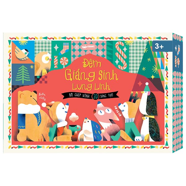 Sách Bộ Ghép Hình 3D Sáng Tạo - Đêm Giáng Sinh Lung Linh - Minh