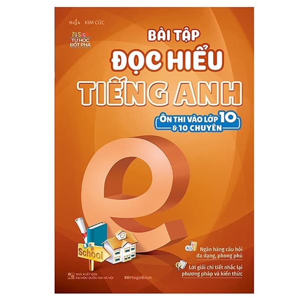 Sách Bài Tập Đọc Hiểu Tiếng Anh - Ôn Thi Vào Lớp 10 Và 10 Chuyên - Kim Cúc