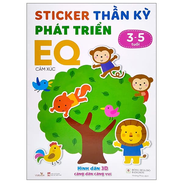 Sách Sticker Thần Kỳ - Phát Triển EQ - Cảm Xúc (3-5 Tuổi) - Bông Hoa Đỏ Bangson