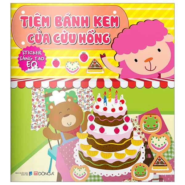 Sách Tiệm Bánh Kem Của Cừu Hồng - Sticker Sáng Tạo EQ