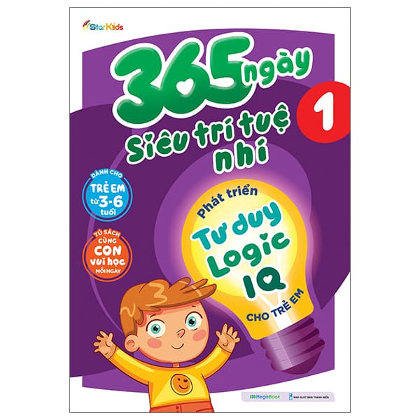 Sách 365 Ngày Siêu Trí Tuệ Nhí - Phát Triển Tư Duy Logic IQ Cho Trẻ Em 1 - Starkids