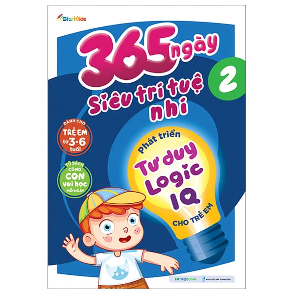 Sách 365 Ngày Siêu Trí Tuệ Nhí - Phát Triển Tư Duy Logic IQ Cho Trẻ Em 2 - Starkids