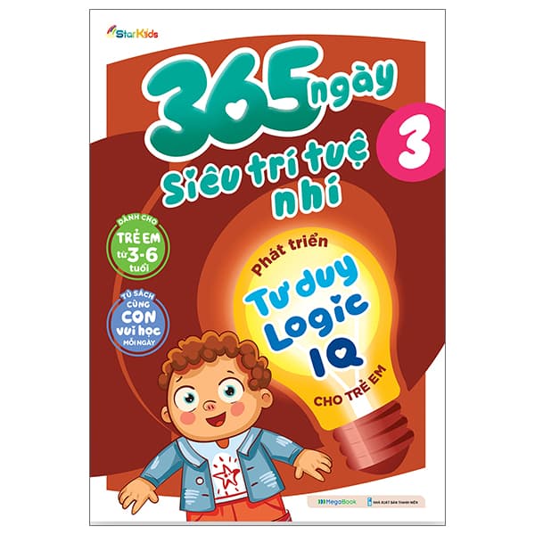 Sách 365 Ngày Siêu Trí Tuệ Nhí - Phát Triển Tư Duy Logic IQ Cho Trẻ Em 3 - Starkids