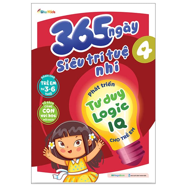 Sách 365 Ngày Siêu Trí Tuệ Nhí - Phát Triển Tư Duy Logic IQ Cho Trẻ Em 4 - Starkids