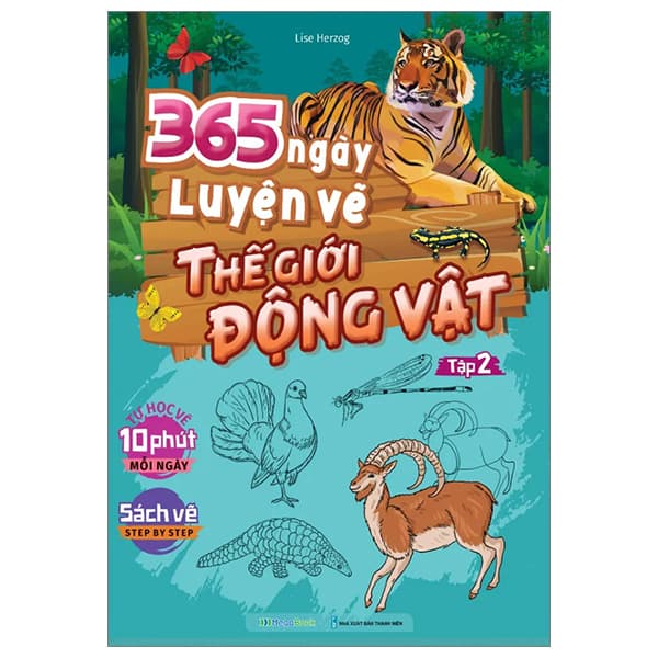 Sách 365 Ngày Luyện Vẽ Thế Giới Động Vật - Tập 2 - Lise Herzog