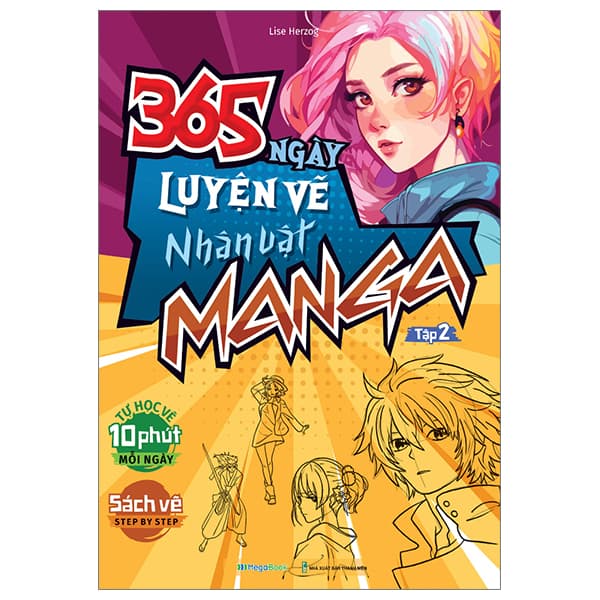 Sách 365 Ngày Luyện Vẽ Nhân Vật Manga - Tập 2