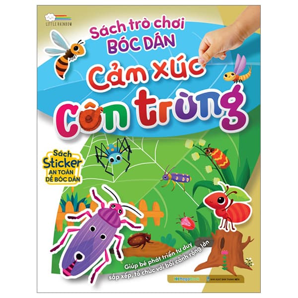 Sách Sách Trò Chơi Bóc Dán Cảm Xúc - Côn Trùng - Little Rainbow