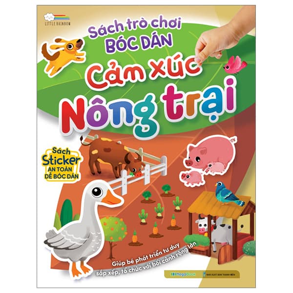 Sách Sách Trò Chơi Bóc Dán Cảm Xúc - Nông Trại - Đàn Thanh