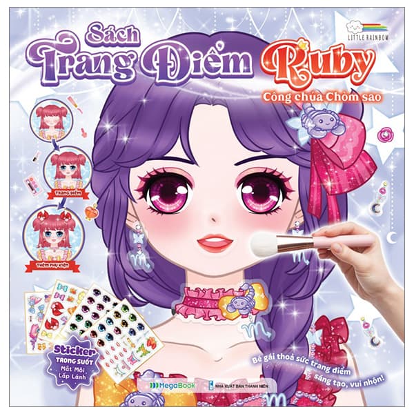 Sách Sách Trang Điểm Ruby - Công Chúa Chòm Sao - Little Rainbow
