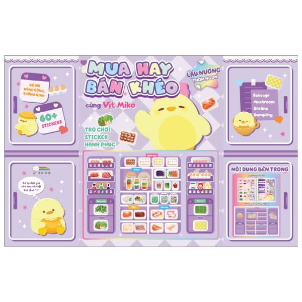 Sách Mua Hay Bán Khéo Cùng Vịt Miko - Lẩu Nướng Thơm Ngon - Little Rainbow