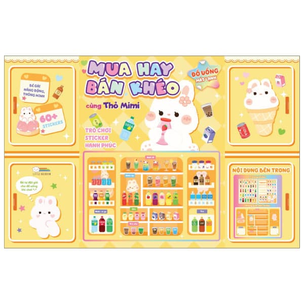 Sách Mua Hay Bán Khéo Cùng Thỏ Mimi - Đồ Uống Mát Lạnh - Little Rainbow