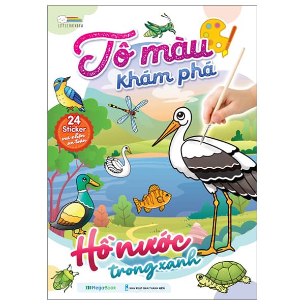Sách Tô Màu Khám Phá - Hồ Nước Trong Xanh - Little Rainbow