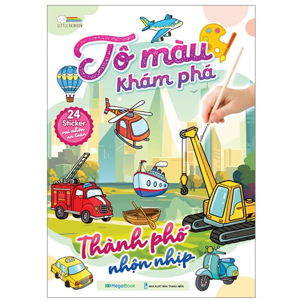 Sách Tô Màu Khám Phá - Thành Phố Nhộn Nhịp - Thanh Thanh