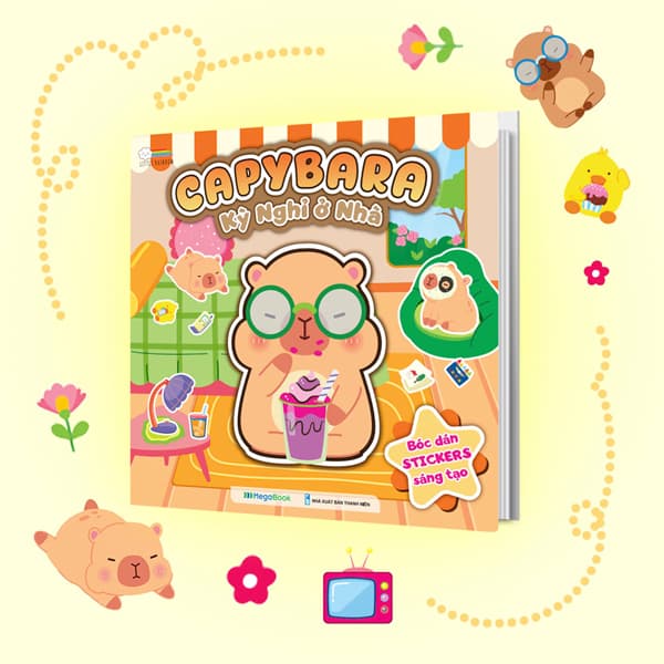 Sách Capybara - Kỳ Nghỉ Ở Nhà - Little Rainbow