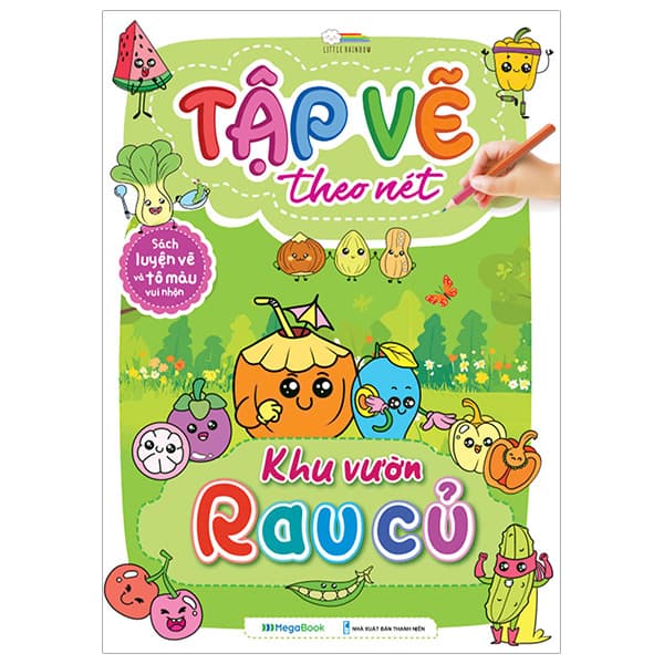 Sách Tập Vẽ Theo Nét - Khu Vườn Rau Củ - Little Rainbow