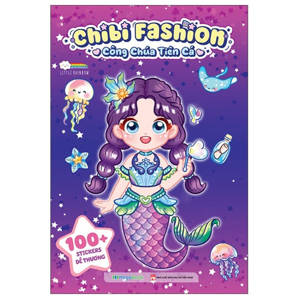 Sách Chibi Fashion - Công Chúa Tiên Cá - Little Rainbow