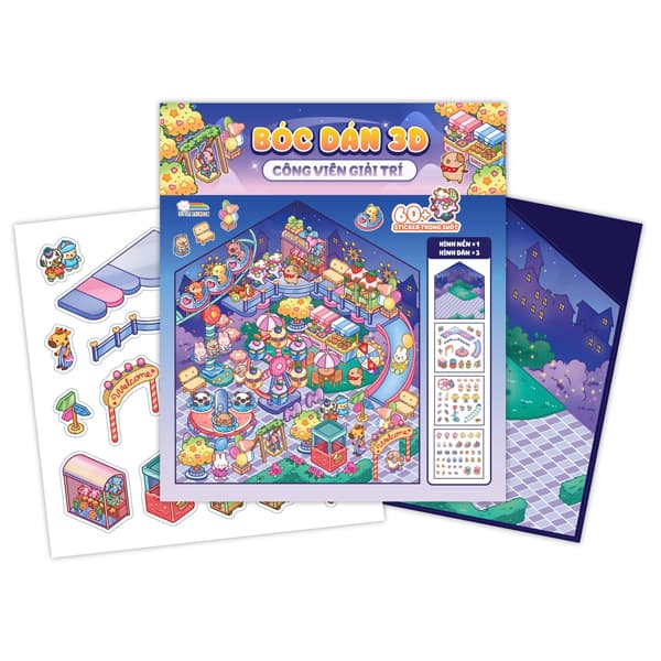 Sách Bóc Dán 3D - Công Viên Giải Trí