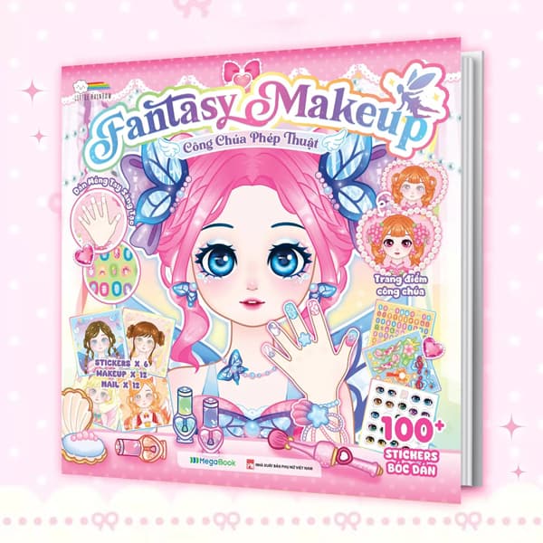 Sách Fantasy Makeup - Công Chúa Phép Thuật - Little Rainbow