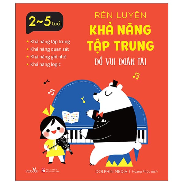 Sách Rèn Luyện Khả Năng Tập Trung - Đố Vui Đoán Tài - Dolphin Media