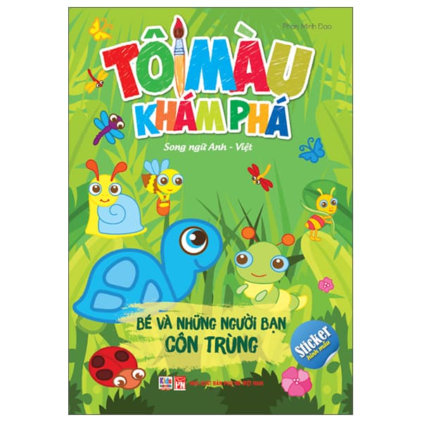 Sách Tô Màu Khám Phá - Song Ngữ Anh-Việt - Bé Và Những Người Bạn Côn - Phan Minh Đạo