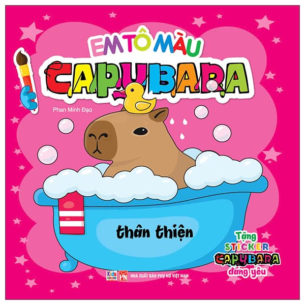 Sách Em Tô Màu Capybara - Thân Thiện - Phan Minh Đạo