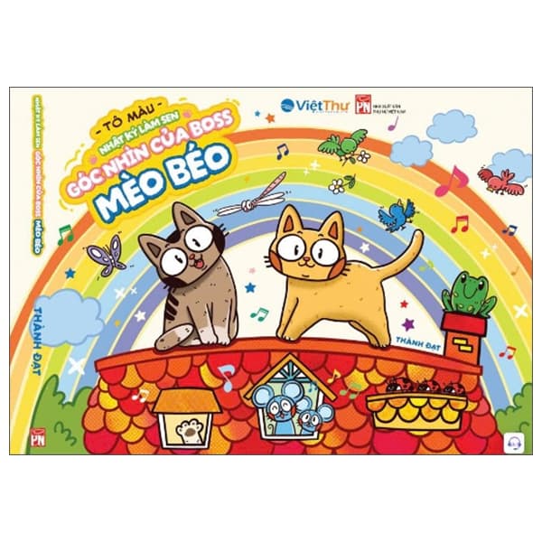 Sách Tô Màu - Nhật Ký Làm Sen - Góc Nhìn Của Boss Mèo Béo - Thành Đạt