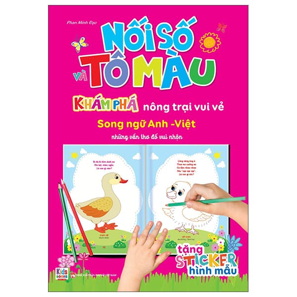 Sách Nối Số Và Tô Màu - Khám Phá Nông Trại Vui Vẻ - Song Ngữ Anh-Việ - Phan Minh Đạo