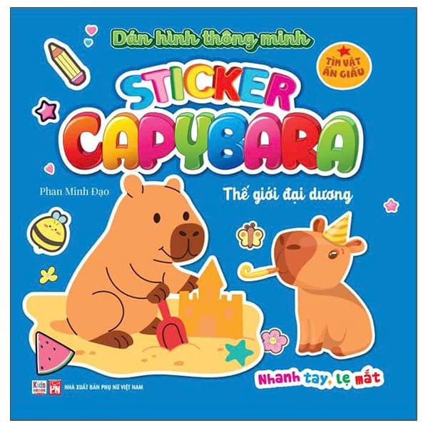 Sách Sticker Capybara - Tìm Vật Ẩn Giấu - Thế GiớI Đại Dương - Minh