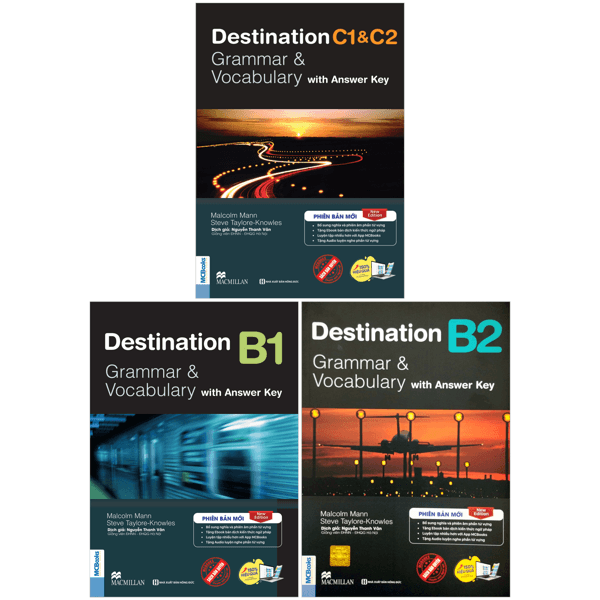 Sách Combo Sách Destination - Grammar And Vocabulary with Answer Key - B1 + B2 + C1 A - Malcolm Mann