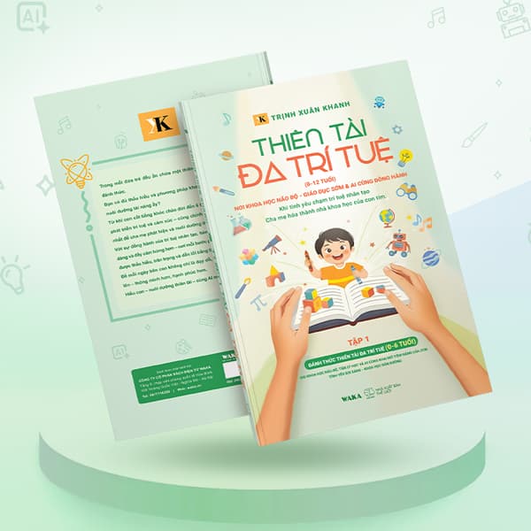 Sách Thiên Tài Đa Trí Tuệ (0-12 Tuổi) - Tập 1 - Đánh Thức Thiên Tài Đ - Tri Thức