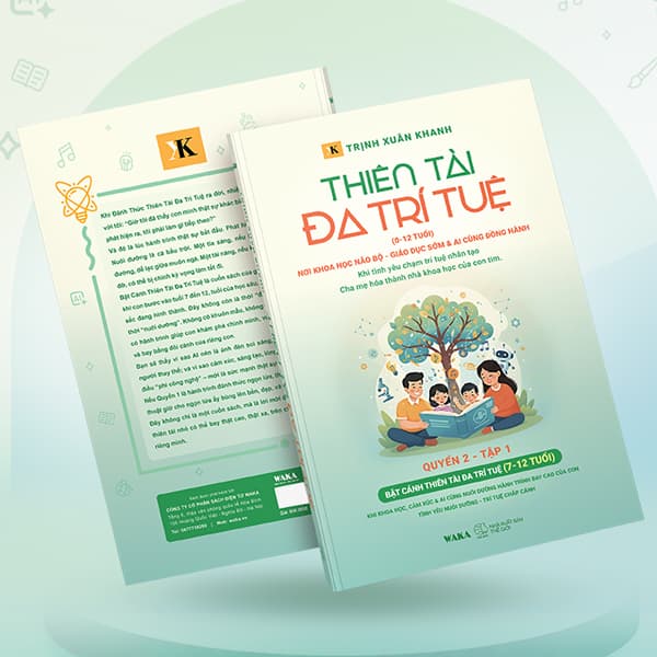 Sách Thiên Tài Đa Trí Tuệ (0-12 Tuổi) - Quyển 2 - Tập 1 - Bật Cánh Thi� - Trịnh Xuân Khanh
