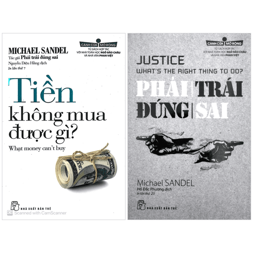 Sách Combo Sách Michael Sandel - Tiền Không Mua Được Gì? + Cánh Cửa Mở R - Michael Sandel