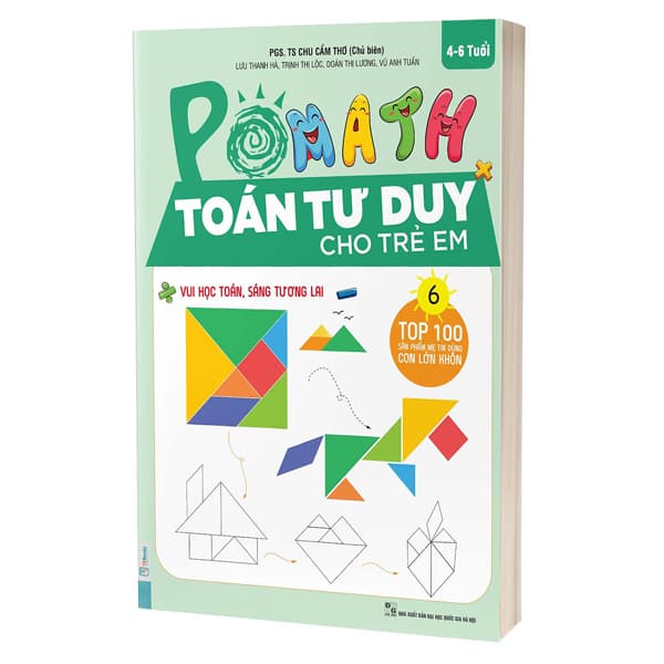 Sách Pomath - Toán Tư Duy Cho Trẻ Em 4-6 Tuổi - Tập 6 - PGS TS Chu Cẩm Thơ