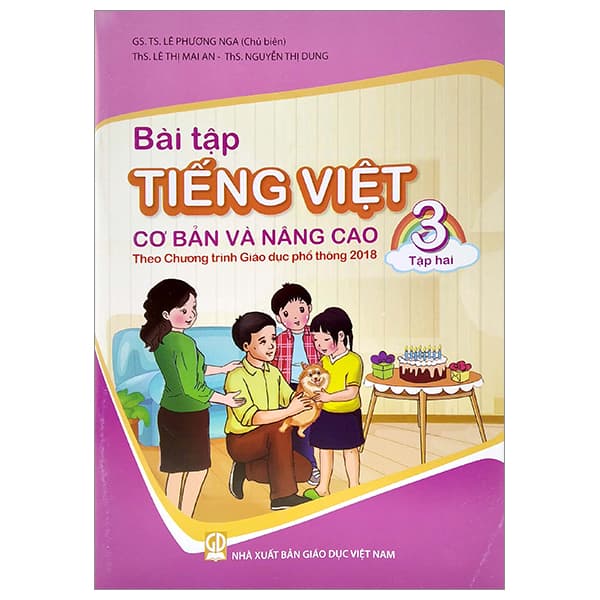Sách Bài Tập Tiếng Việt Cơ Bản Và Nâng Cao 3 - Tập 2 (Theo Chương Trì - GSTS Lê Phương Nga