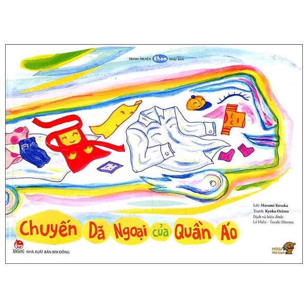 Sách Ehon - Mọt Sách Mogu - Chuyến Dã Ngoại Của Quần Áo (Từ 3 - 6 Tuổ - Masami Kosaka
