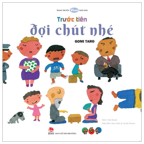 Sách Tranh Truyện Ehon Nhật Bản - Trước Tiên Đợi Chút Nhé - Taro Gomi