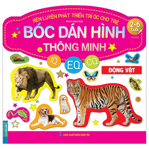 Sách Rèn Luyện Phát Triển Trí Óc Cho Trẻ - Bóc Dán Hình Thông Minh IQ-E - Phan Minh Đạo