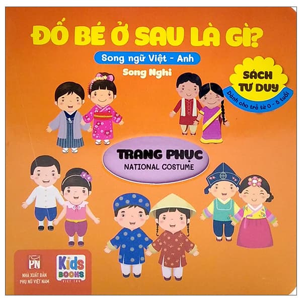 Sách Sách Tư Duy - Đố Bé Ở Sau Là Gì? - Trang Phục (Song Ngữ Việt - An - Song nghi