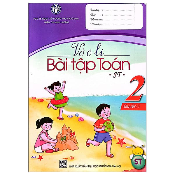 Sách Vở Ô Li Bài Tập Toán Lớp 2 - Quyển 1 - Trần Minh Hương