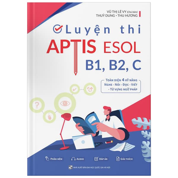 Sách Luyện Thi Aptis Esol B1, B2, C - Lê Vũ