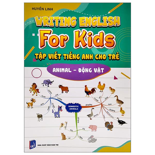 Sách Tập Viết Tiếng Anh Cho Trẻ - Động Vật - Huyền Linh