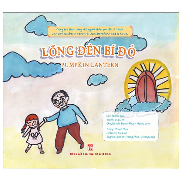 Sách Covid Trong Mắt Trẻ Thơ (Song Ngữ) - Lồng Đèn Bí Đỏ - Vũ Thị Thanh Tâm