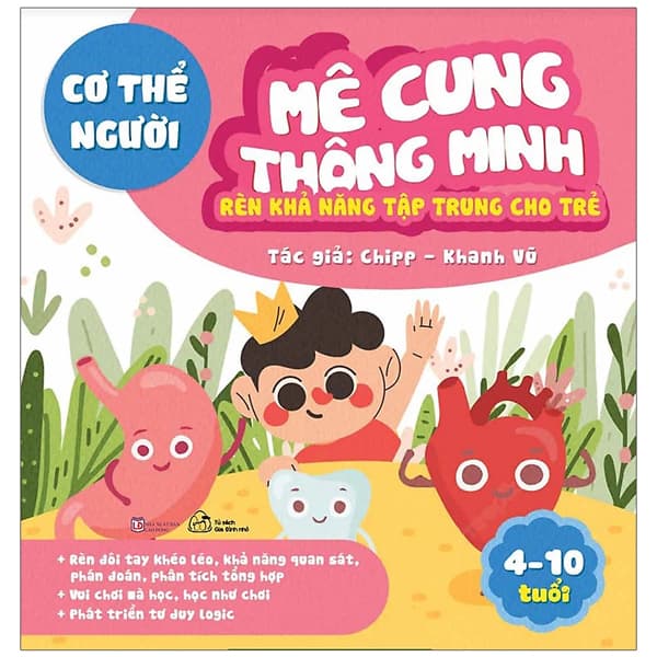 Sách Mê Cung Thông Minh - Rèn Khả Năng Tập Trung Cho Trẻ - Cơ Thể Ngườ - Chipp