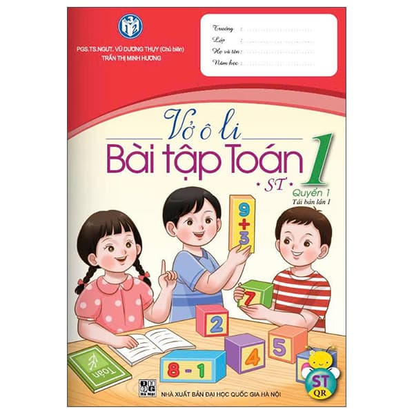 Sách Vở Ô Li Bài Tập Toán Lớp 1 - Quyển 1 - Trần Minh Hương