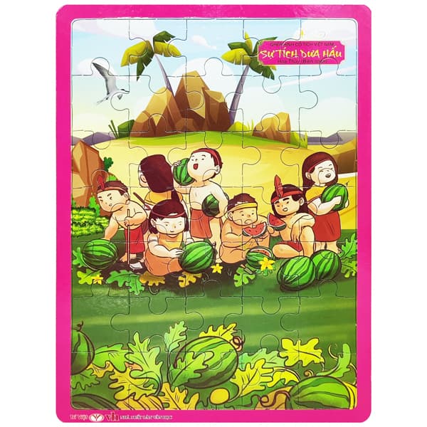 Sách Ghép Hình Cổ Tích Việt Nam - Sự Tích Dưa Hấu - Hoa Thùy
