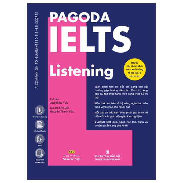 Sách Pagoda IELTS Listening - Josephine Yuk